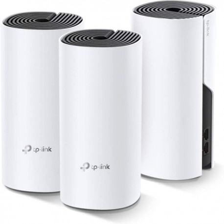 DECOM4-3 SISTEMA DECO M4 (3 PIEZAS) TP-LINK MESH WI-FI AC1200 (5GHz 867Mbps+2.4GHz 300Mbps POR PIEZA) MU-MIMO BEAMFORMING